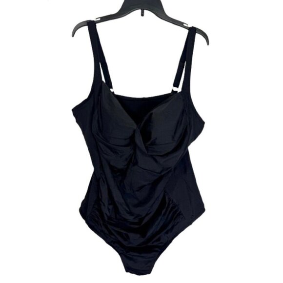 Swimsuits For All Other - NWT Swimsuits for All One Piece Swimsuit Womens 26 Black V-Neck Shelf Bra Lined